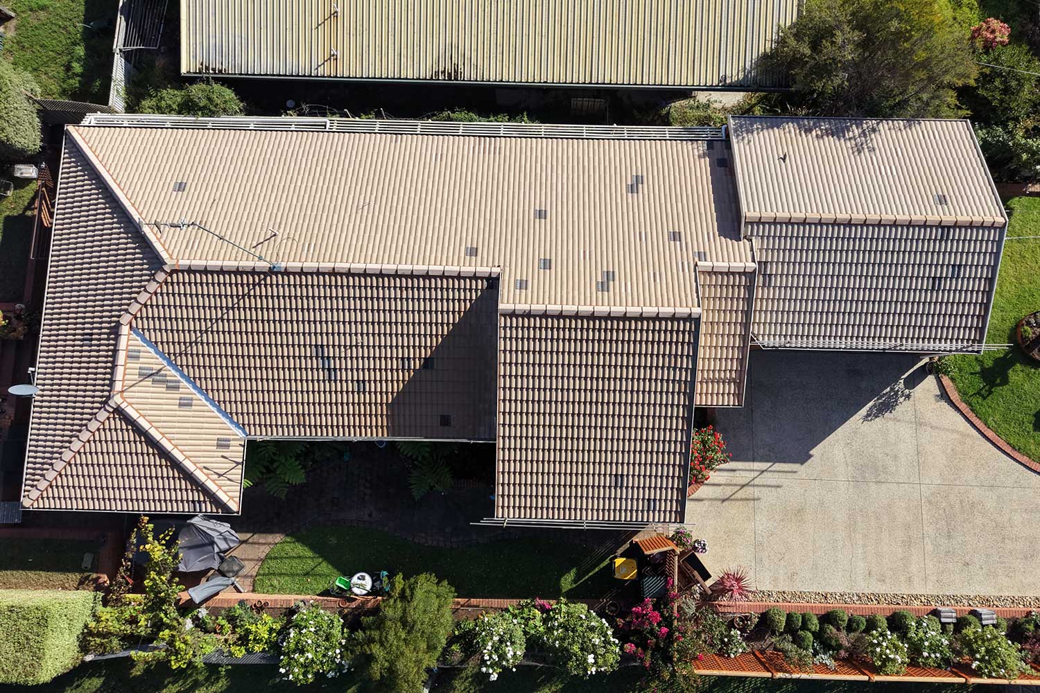 Before photo of roof restoration in Clifton Springs