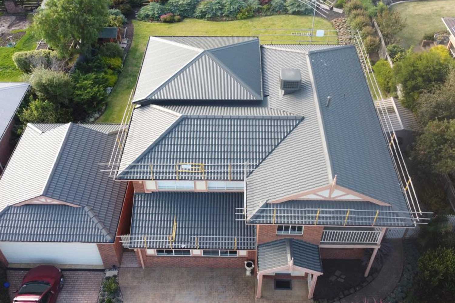 After photo of tiled roof restoration in Geelong