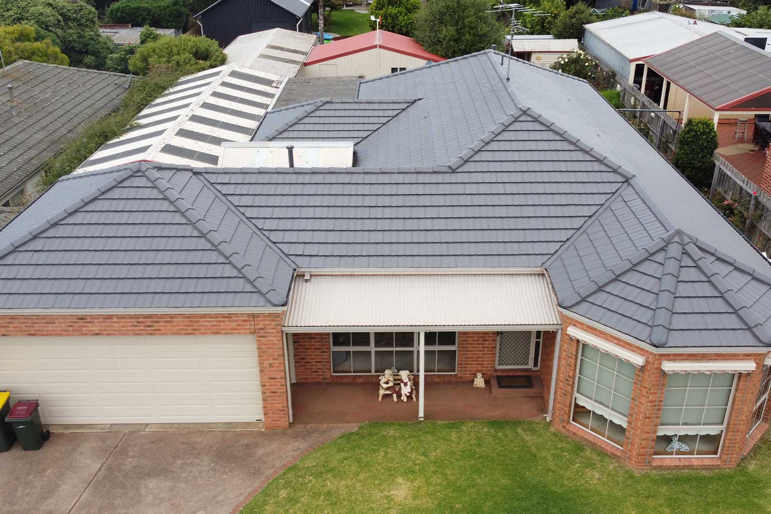 After photo of tiled roof restoration in Clifton Springs