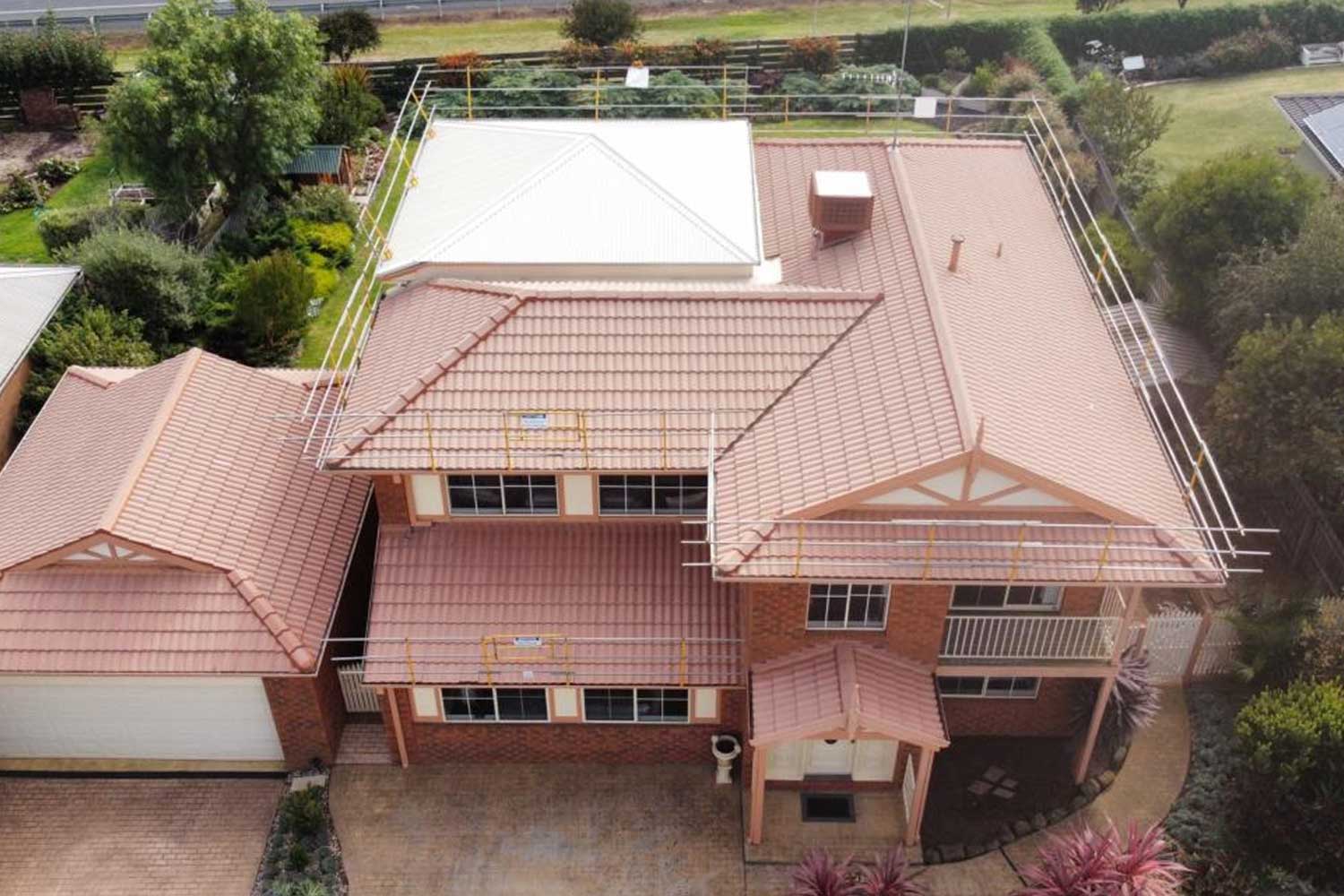 Before photo of tiled roof restoration in Geelong